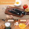 Immersion Blender,Milk Frother Handheld Foam Maker USB Rechargeable Coffee Frother with 2 Stainless whisks?3-Speed Adjustable Mini Blender