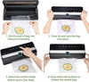 GERYON Vacuum Sealer, Automatic Food Sealer Machine for Food Vacuum Packaging w/Built-in Cutter|Starter Kit|Led Indicator Lights|Easy to Clean|Dry & Moist Food Modes| Compact Design (Black)