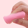 Baby Bath Silicone Cradle Cap Brush/Exfoliating and Massaging Brush/Soft Kids Washcloth (Pink + Rose Red)