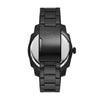 Fossil Men's Machine 49mm Quartz Stainless Steel Three-Hand Watch, Color: Black (Model: FS5971)