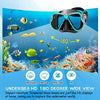 Greatever Dry Snorkel Set,Panoramic Wide View,Anti-Fog Scuba Diving Mask,Professional Snorkeling Gear for Adults