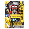 Hasbro Transformers Studio Series 102BB Buzzworthy Bumblebee Voyager Class Optimus Prime Action Figure (F7121)