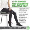 Gaiam Balance Disc Wobble Cushion Stability Core Trainer For Home Or Office Desk Chair & Kids Alternative Classroom Sensory Wiggle Seat - Grey , 16 Inch