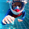 THENICE Full Face Snorkel Mask Kids,180 HD View Anti Fog & Anti Leak Snorkel Mask for Kids Snorkel Set,Snorkeling Gear for Kids