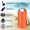OMGear Waterproof Dry Bag Backpack Waterproof Phone Pouch 40L/30L/20L/10L/5L Floating Dry Sack For Kayaking Boating Sailing Canoeing Rafting Hiking Camping Outdoors Activities (Orange2, 5L)