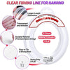 Fishing Line Clear, Acejoz 656FT Clear Fishing Wire for Hanging, 200 Meters 0.3mm Nylon String Supports 17 Pounds, Invisible Fishing Line for Balloon Garland Hanging Decorations Beading and Crafts