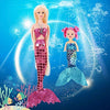 BETTINA Mermaid Princess Doll with Little Mermaid & Seahorse Play Gift Set | Mermaid Toys with Accessories and Doll Clothes for Little Girls (Pink)
