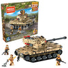 Mega Construx Army Tank Construction Set with Character Figures, Building Toys for Kids (339 Pieces), includes Toy figure or playset