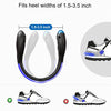 SLDHR LED Shoes Clip Lights USB Charging for Night Running Gear, Color RGB Strobe and Steady Color Flash Mode, Safety Clip Lights for Running, Jogging, Walking, Biking(One Pair) (Blue)
