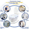 20 Extra Large, Individually Wrapped Disposable Toilet Seat Covers - Water Proof Potty Cover for Adults, Kids, Toddlers - Easy to Use, Nonslip Toilet Covers Disposable for Travel and Public Restrooms