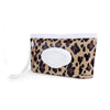 Itzy Ritzy Reusable Wipe Pouch - Take & Travel Pouch Holds Up To 30 Wet Wipes, Includes Silicone Wristlet Strap, Leopard