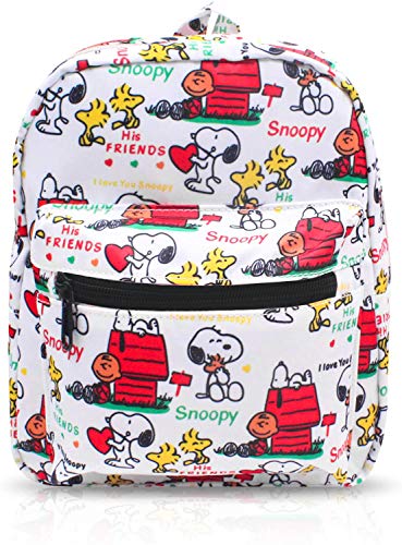 FINEX Snoopy All Over Print Small Nylon Bag Multipurpose Causal Daypack for Travel Trip Shopping Tablet iPad Mini up to 8 inches