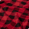 Bare Home Flannel Sheet Set Prints, 100% Cotton, Velvety Soft Heavyweight - Double Brushed Flannel for Extra Softness & Comfort - Deep Pocket - Bed Sheets (Twin, Buffalo Plaid - Red/Black)