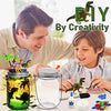 Alritz DIY Dinosaur Toy, Arts and Crafts Lantern Night Light Kits, Gifts for Boys Kids Girls Ages 8 9 10 Years Old and Up