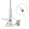 HYS VHF Marine Antenna Waterproof 3DBI 43.3inch Fiberglass Antennas W/22.9ft(7m) RG58 Low Loss Premium Coaxial Cable with PL259/ Built-in to Nylon Ratchet Mount