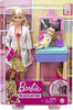 Barbie Careers Doll & Playset, Pediatrician Theme with Blonde Fashion Doll, 1 Patient Doll, Furniture & Accessories