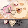 BakingWorld Heart Cookie Cutter Set,9 Piece Heart Shapes Stainless Steel Cookie Cutters Mold for Cakes Biscuits and Sandwiches,0.98