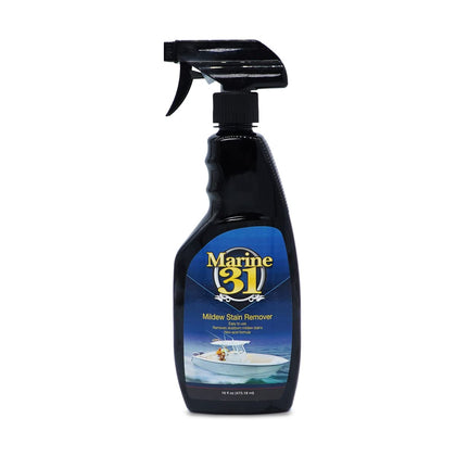 Marine 31 Mildew Stain Remover & Cleaner - Marine & Boat, Home & Patio, Bathroom & Shower Cleaner (16oz)