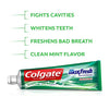 Colgate Max Fresh Whitening Toothpaste with Breath Strips, Clean Mint, 6 Ounce Tube, 4 Pack