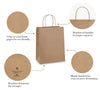 BagDream Paper Gift Bags 8x4.25x10.5 100Pcs Gift Bags Medium Size, Brown Paper Bags with Handles Bulk Wedding Party Favor Bags, Kraft Bags, Grocery Shopping Bags, Retail Merchandise Bags Gift Sacks