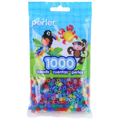Perler Beads Fuse Beads for Crafts, 1000pcs, Multicolor Glitter