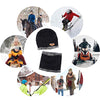 Warm Winter Beanie Hat & Scarf Set Stylish Knit Skull Cap for Men Women (01 Black)
