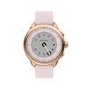 Fossil Men's or Women's Gen 6 Wellness Edition 44mm Silicone Hybrid Smart Watch, Color: Blush (Model: FTW7083)
