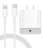 iPhone 14 13 12 Fast Charger 20W PD USB C Wall Charger with 6FT Fast Charging Cable Compatible iPhone 14/13/12/11/Pro/Pro Max/Mini/Xs Max/XR/X, iPad