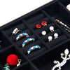 KLOUD City Two-Layer Jewelry Box Organizer Display Storage case with Lock (Black)