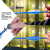LWANO Carbon Arrow Archery 30inch Hunting Target Practice Arrows for Compound & Recurve Bow Spine 500 with Removable Tips (Pack of 12)(Blue)