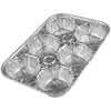 PARTY BARGAINS 6-Cup Aluminum Muffin Pans - 20 Pack, Standard Size Cupcake Pans, Disposable Muffin Tin for Baking (Max 240°C)
