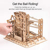 ROKR Marble Run 3D Wooden Puzzles Model Building Kits for Adults - Educational Project Brain Teaser, DIY Crafts for Adults & Kids (Ladder)