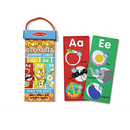 Melissa & Doug Poke-a-Dot Alphabet Learning Cards - Interactive Alphabet-Themed Learning Cards For Toddlers And Preschoolers
