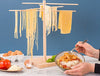 Bellemain Collapsible Large Pasta Drying Rack - Foldable Fresh Pasta Wooden Drying Rack - Stand Dryer Noodle Hanger for Kitchen with 8 Bar Handles - Easy Storage and Quick Set-Up