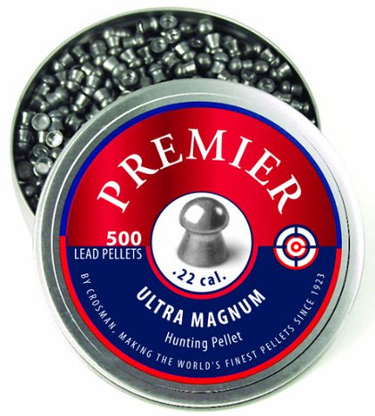 Crosman Premier LDP22 .22-Caliber Domed Pellets, Grey (500-Count)