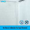 SlipX Solutions No Mess Splash Guard for Shower & Bathtub Curtain Liners | Bath Accessories to Keep Water Where It Belongs for A Non-Slip Bathroom Floor | Adhesive Free, Easy to Attach | 2 Per Pack