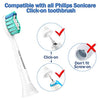 Aoremon Replacement Toothbrush Heads for Philips Sonicare ProtectiveClean 4100 5100 C1 C2 HX9023/65, 10 Pack