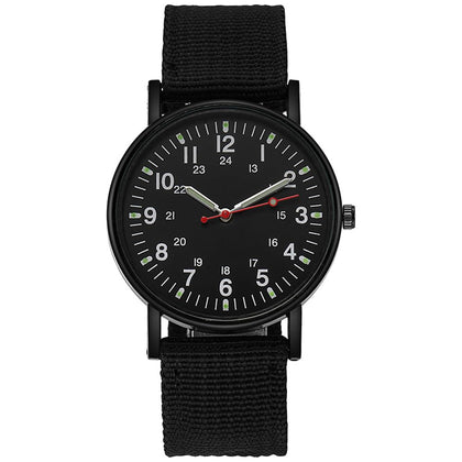 LsvtrUS Mens Watches, Luminous Sport Nylon Band Military Army Watch Analogue Quartz Wrist Watches for Men