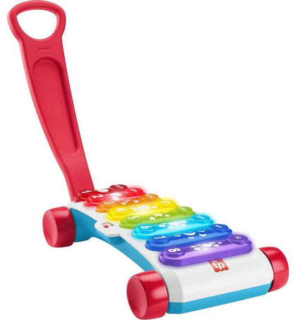 Fisher-Price Baby to Toddler Learning Toy Giant Light-Up Xylophone Pull-Along with Music & Phrases for Ages 9+ Months