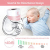 TSRETE Breast Pump, Wearable Breast Pump, Electric Hands-Free Breast Pumps with 2 Modes, 9 Levels, LCD Display, Memory Function Rechargeable Single Milk Extractor-24mm Flange, Pink