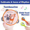 iPlay, iLearn Toddler Musical Instruments Toys, Kids Drum Set, Baby Trumpet, Percussion, Harmonica, Maraca, Flute, Tambourine, Birthday Gifts for 18 Months Olds Ages 2 3 4 5 Years Boys Girls Children