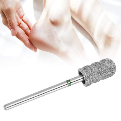 Foot Nail Drill Bit, Stainless Steel Pedicure Foot Calluses Polishing Grinding Head Dead Skin Remover Drilling Machine Accessory Tool for Hand Foot Nail and Skin