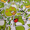 50 Pieces Frog Stickers Cartoon Vinyl Waterproof Stickers for Laptop,Guitar,Motorcycle,Bike,Skateboard,Luggage,Phone,Hydro Flask, Gift for Kids Teen Birthday Party