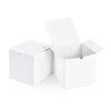 SHIPKEY 10 Pack White Cardboard Gift Boxes with lids |4x4x4inch Square Boxes | Small Gift Boxes Suitable for Party, Wedding, Christmas, Holidays, Birthdays and All Other Occasions