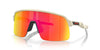 Oakley Men's OO9463 Sutro Lite Rectangular Sunglasses, Matte Sand/Prizm Ruby, 39 mm