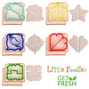 Sandwich Cutters for Kids, 20-Piece Set, 5 Kid Sandwich Cutters Shapes, 5 Vegetable Cutters Shapes, 10 Bento Deco