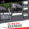 Car Roof Bag Rooftop Cargo Carrier - 15 Cubic Feet Heavy Duty Bag, Waterproof Excellent Military Quality Rooftop Car Bag - Fits All Cars with/without Rack + 4 Door Hooks & Storage Bag