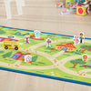 Melissa & Doug Blue's Clues & You! Blue's Neighborhood Activity Rug (44 Inches x 26 Inches Rug, 9 Wooden Play Pieces)