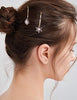 4PCS Vintage Rhinestone Pearl Bobby Pins Decorative Hair Slides Clips Accessories Women
