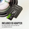 PNY 256GB Premier-X Class 10 U3 V30 microSDXC Flash Memory Card - 100MB/s, 10, U3, V30, A1, 4K UHD, Full HD, UHS-I, micro SD
